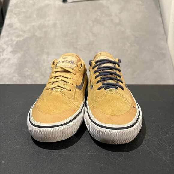 Vans Pro Trujillo Men's 7 Yellow Athletic Suede Skateboarding Old Skool Sneakers - Picture 2 of 10